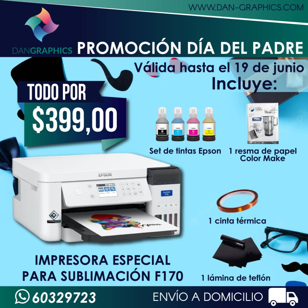 Combo Silhouette Cameo 4 Impresora Sublimación Epson F170