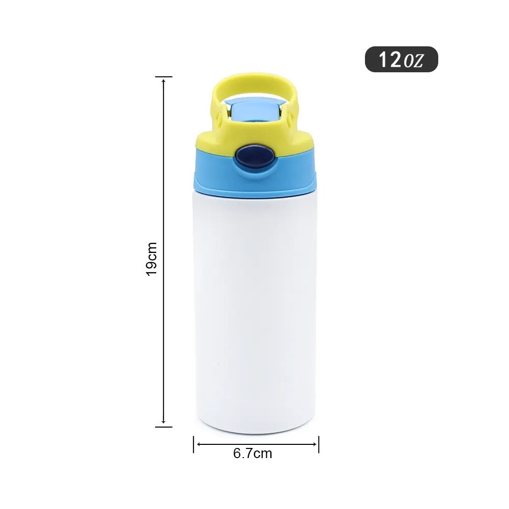 BOTELLA INFANTIL DE ACERO INOX DOBLE PARED NO SUBLIMABLE 12oz