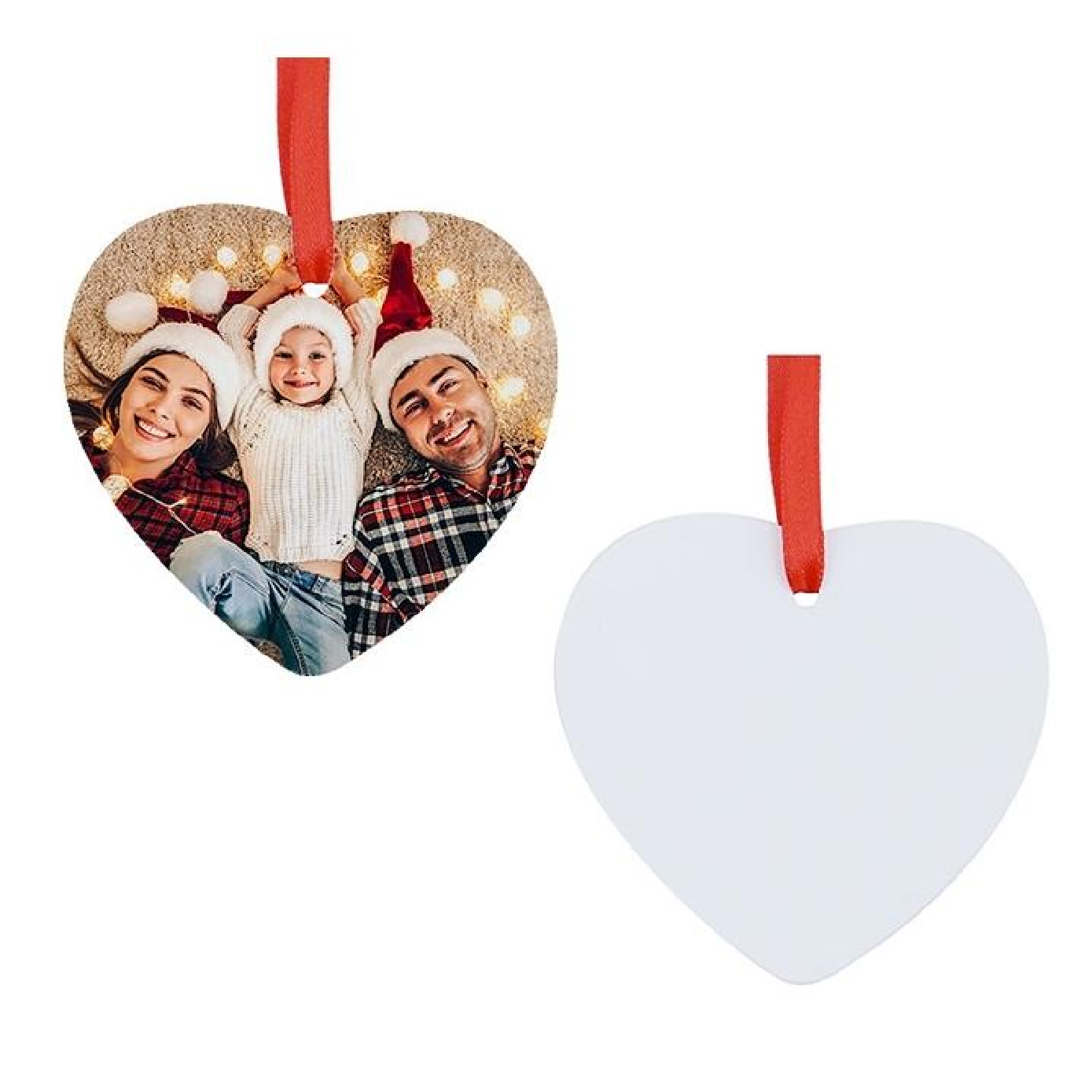 ADORNO FORMA CORAZÓN DE METAL PARA NAVIDAD