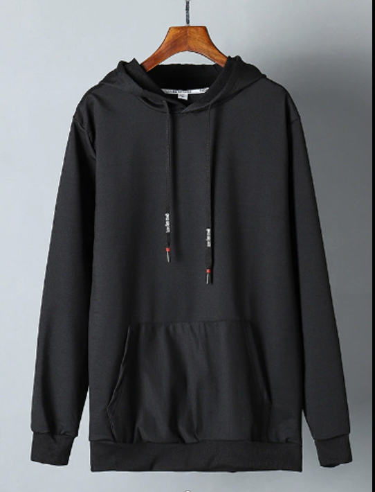 HOODIE UNISEX ''NEGRO'' POLIESTER 100% SUBLIMABLE