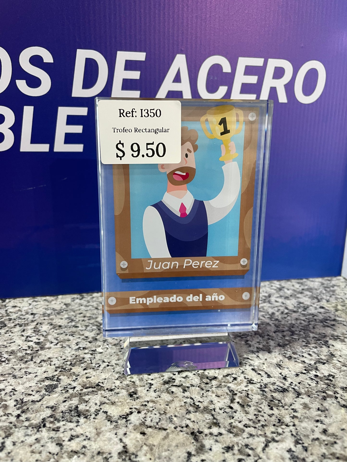 PORTARETRATO TROFEO DE CRISTAL FIRST SUBLIMABLE