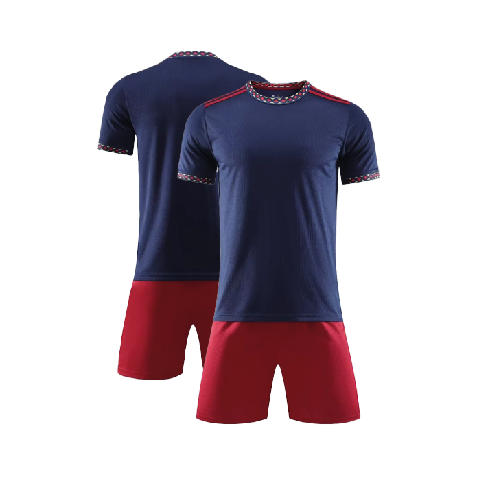 UNIFORME DEPORTIVO AZUL NAVY Y ROJO SUBLIMABLE UA013