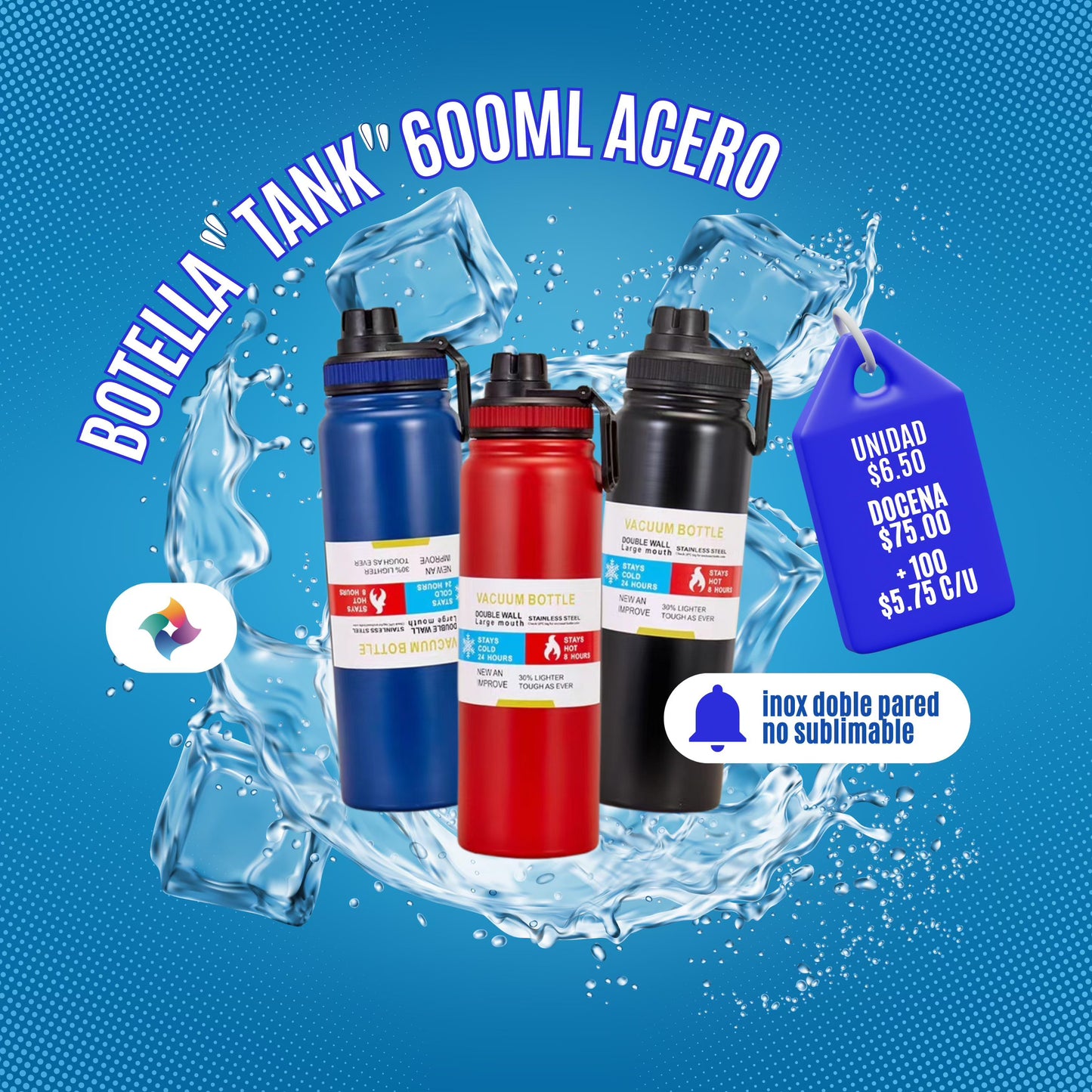 TERMO "TANK" 600ml