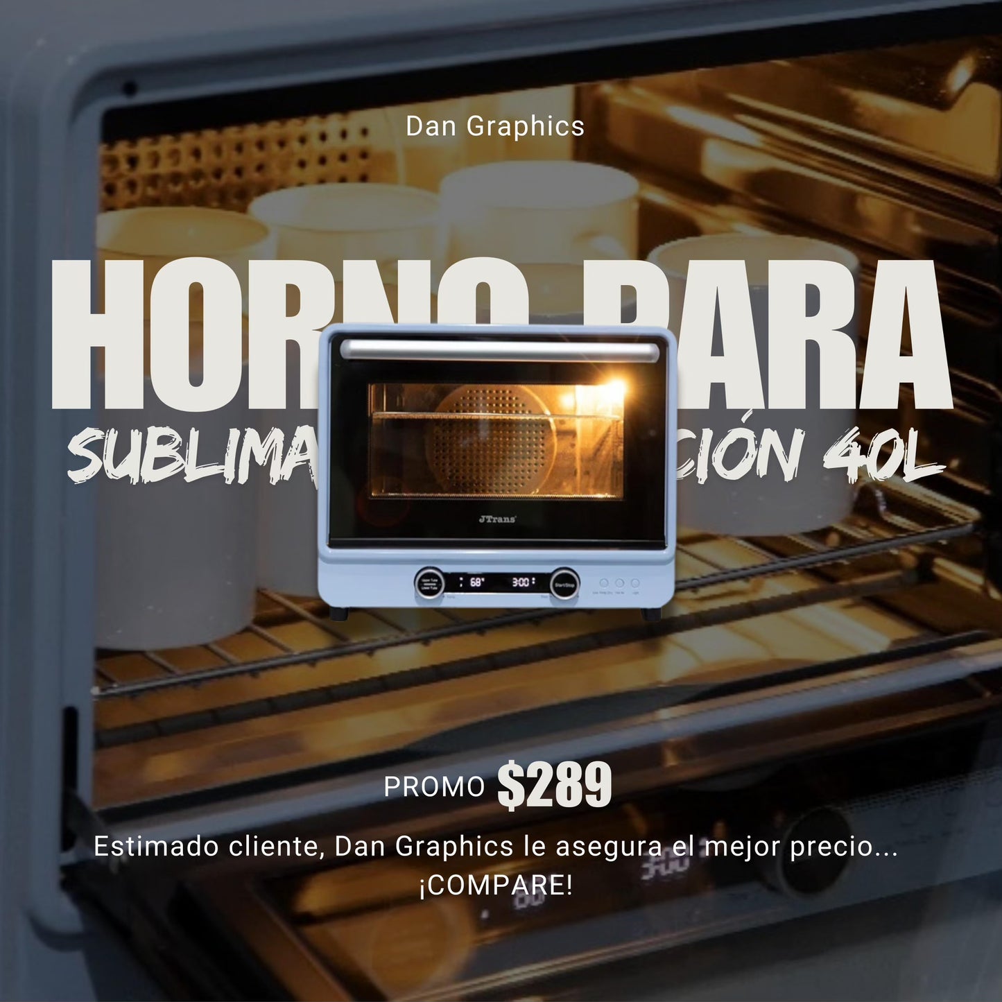 HORNO DE SUBLIMACIÓN ''CRAFT EXPRESS'' 40 LT