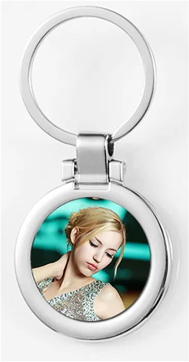 LLAVERO BELLA ROUND REDONDO DE METAL SUBLIMABLE