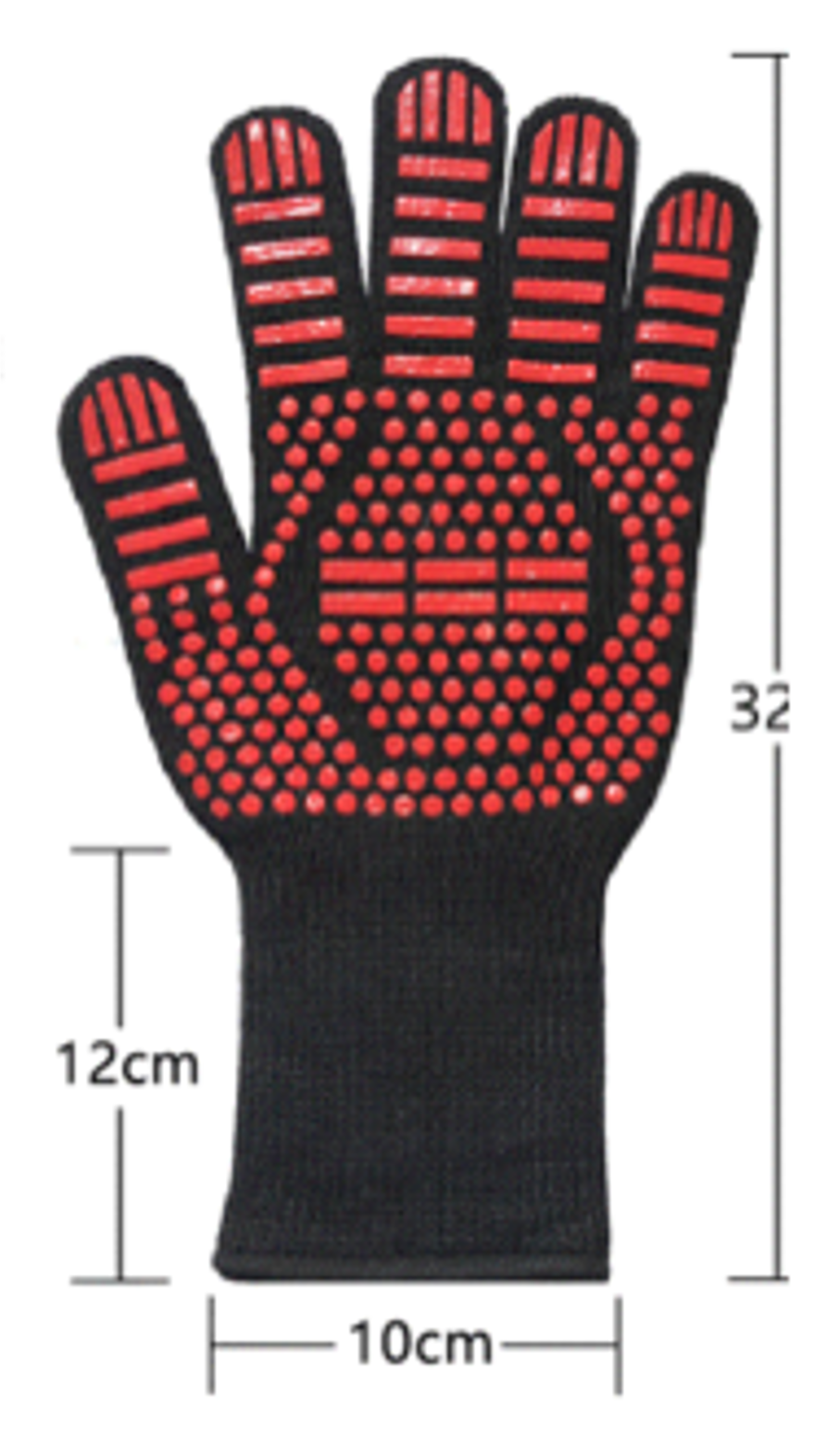 GUANTE INDIVIDUAL DE LATEX RESISTENTE AL CALOR