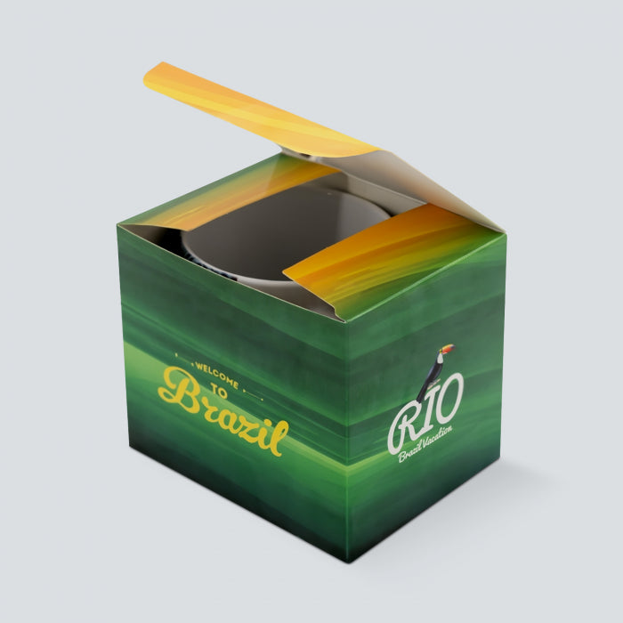 CAJA DE CARTÓN PARA TAZA 11 OZ SUBLIMABLE CON VENTANA GLOSSY