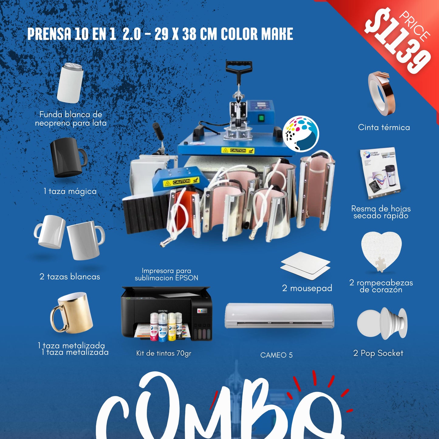 COMBO MULTIFUNCIONAL CON CAMEO