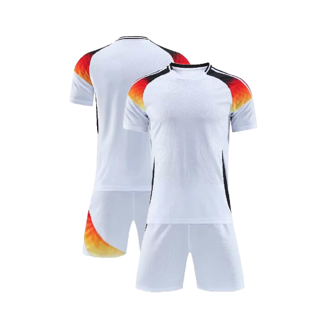 UNIFORME DEPORTIVO BLANCO CON NARANJA SUBLIMABLE UA040