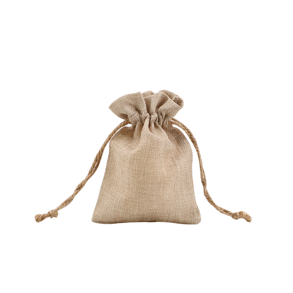 BOLSITO CON CORDÓN DE TELA BURLAP 12x17cm SUBLIMABLE