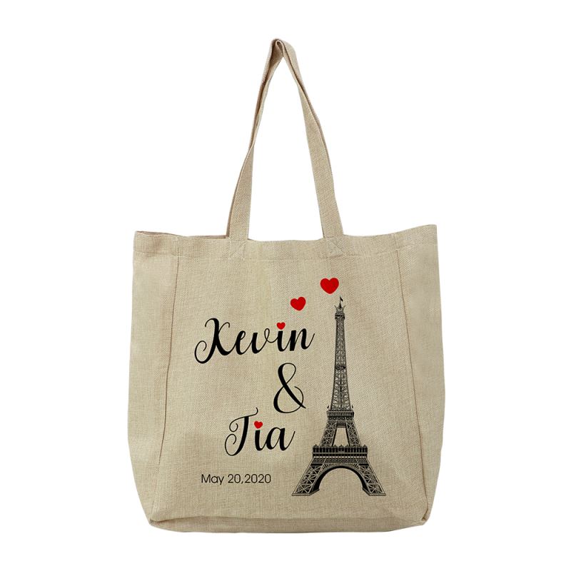 BOLSA TOTE BEIGE TELA SACO (MANTA SUCIA FINA) 40x38cm