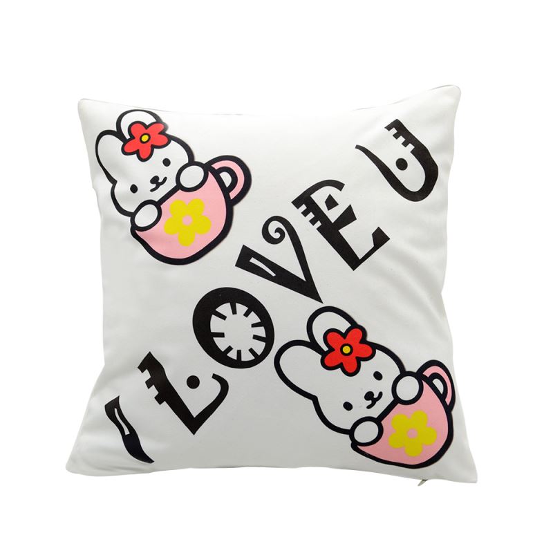 FUNDA DE ALMOHADA CHARPIE BLANCA Y SUAVE SUBLIMABLE