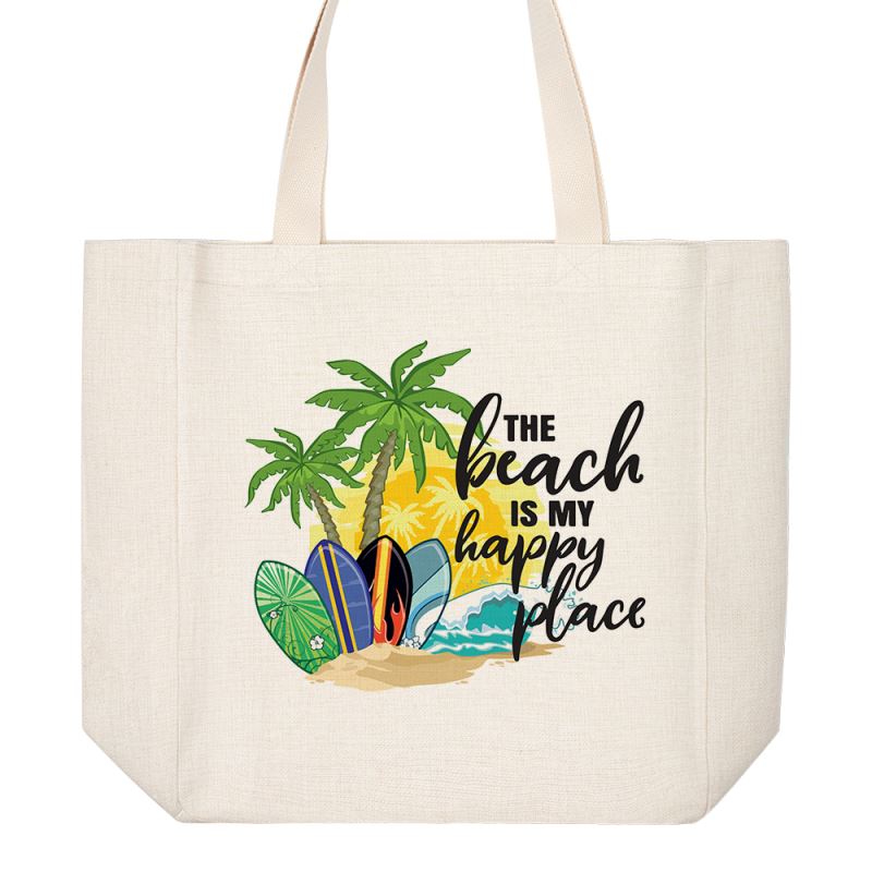 BOLSA DE LINO PARA PLAYA