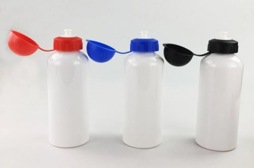 BOTELLA BLANCA "SPORT 2" CON TAPA COLOR 600ml SUBLIMABLE