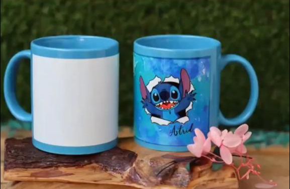 TAZA DE COLOR CON VENTANA 11oz