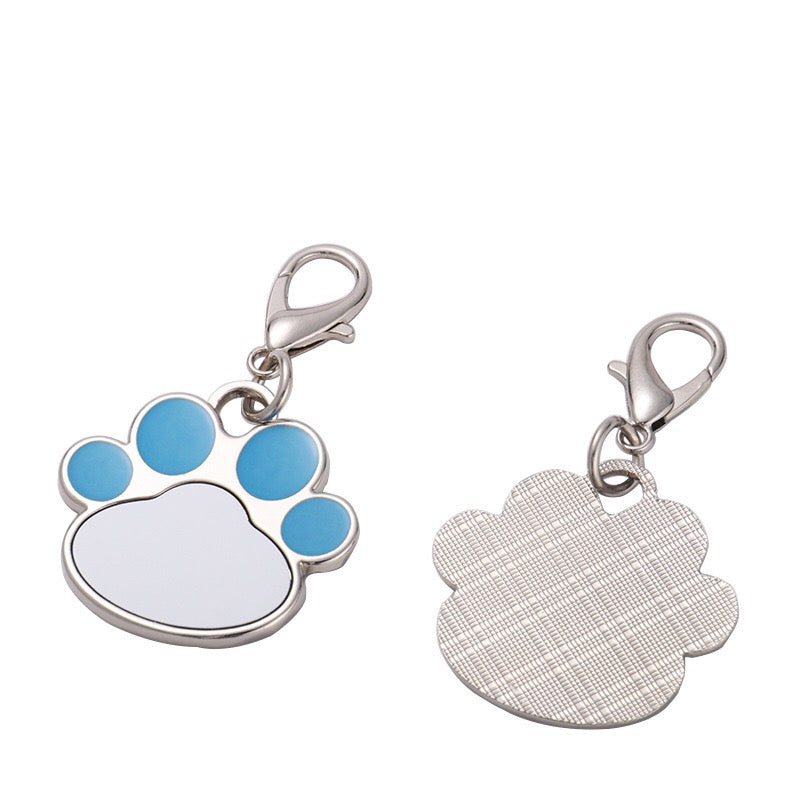 DIJE "PATITAS" DE METAL PARA MASCOTAS 3.5x3cm SUBLIMABLE