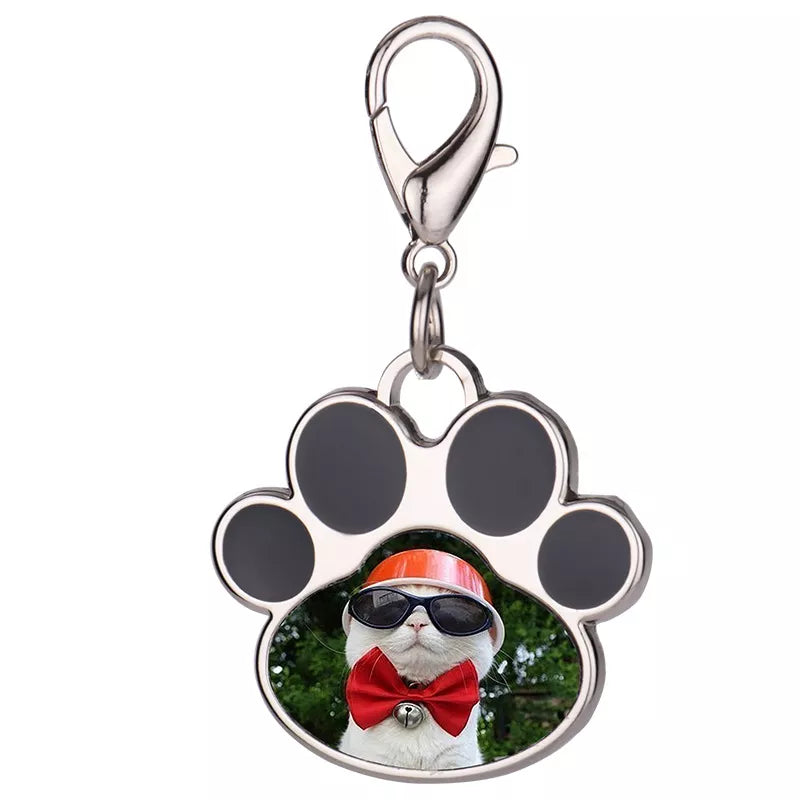 DIJE "PATITAS" DE METAL PARA MASCOTAS 3.5x3cm SUBLIMABLE