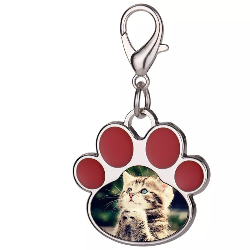 DIJE "PATITAS" DE METAL PARA MASCOTAS 3.5x3cm SUBLIMABLE