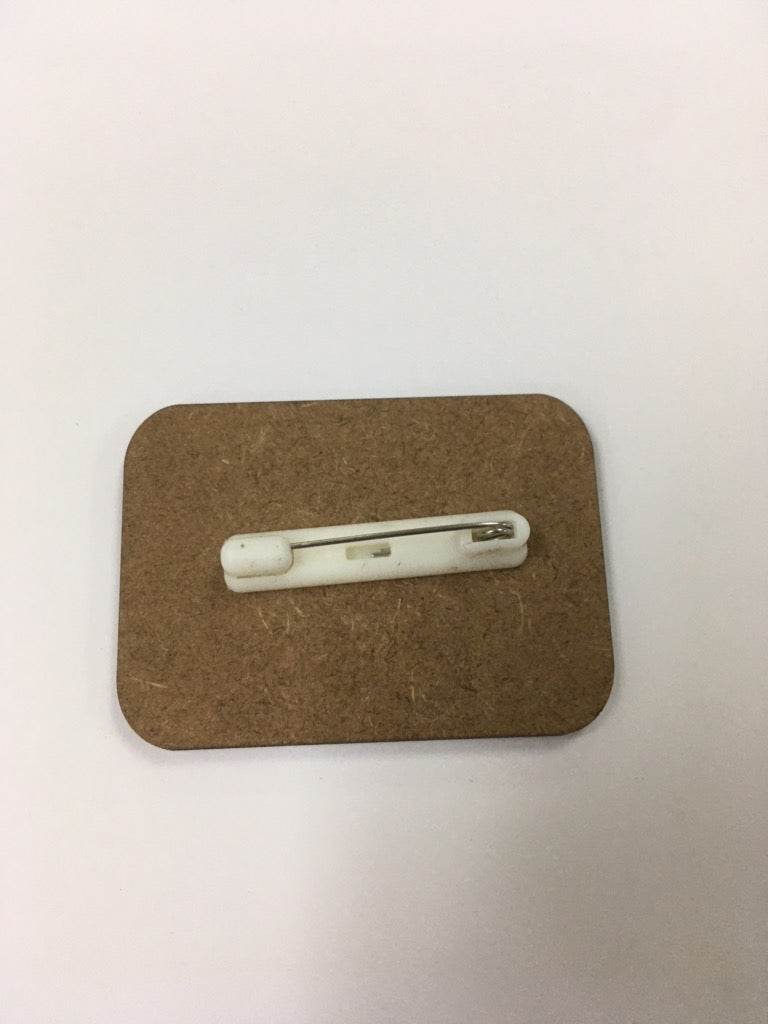 INSIGNIA/ IDENTIFICADOR DE BOTÓN RECTANGULAR MDF SUBLIMABLE