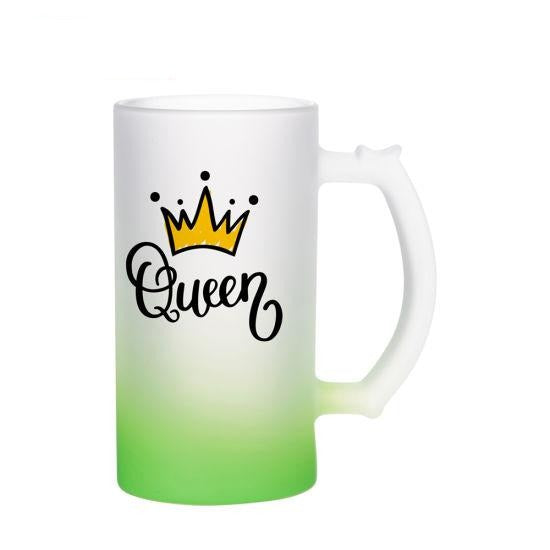 JARRA CERVECERA GLASEADA BASE DE COLOR 16oz