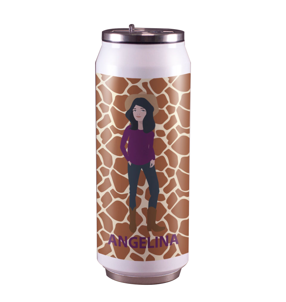 LATA DE ACERO DOBLE PARED COCA COLA 500ml SUBLIMABLE