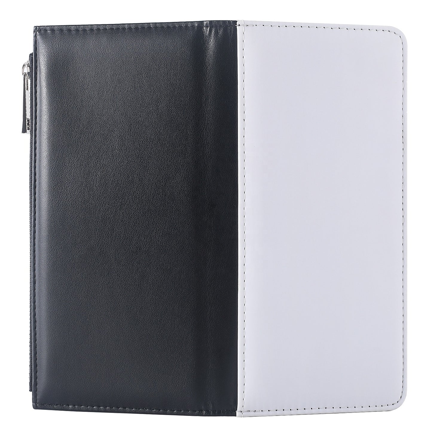 BILLETERA DAMA LARGA DE CUERO PU NEGRO 19.1x10cm SUBLIMABLE
