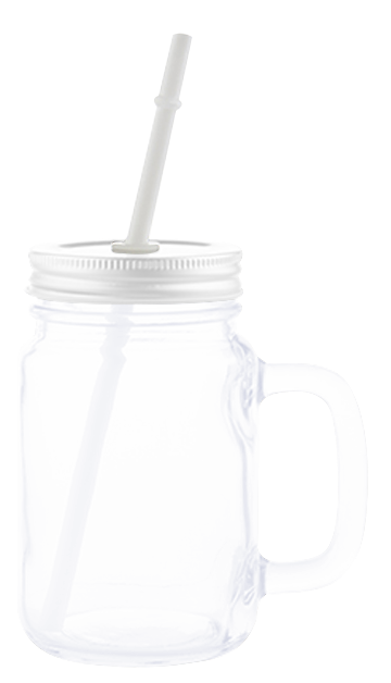 MASON JAR DE VIDRIO CON POPOTE 500ml