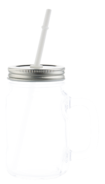 MASON JAR DE VIDRIO CON POPOTE 500ml