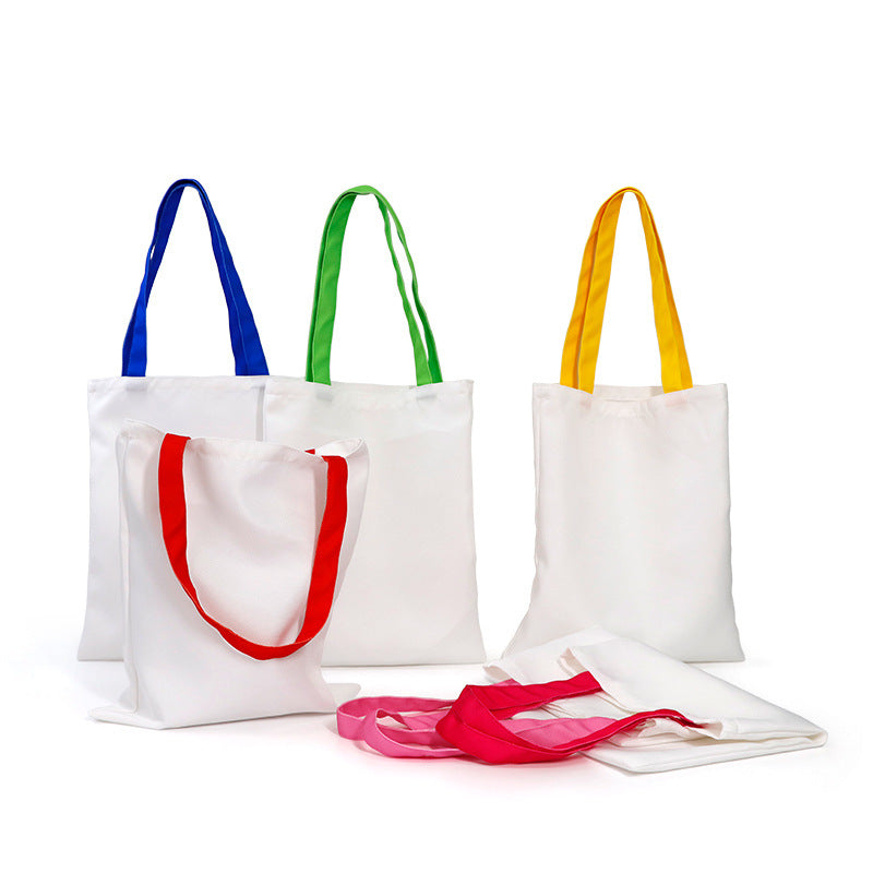 BOLSA CANVA CON ASA DE COLOR SUBLIMABLE