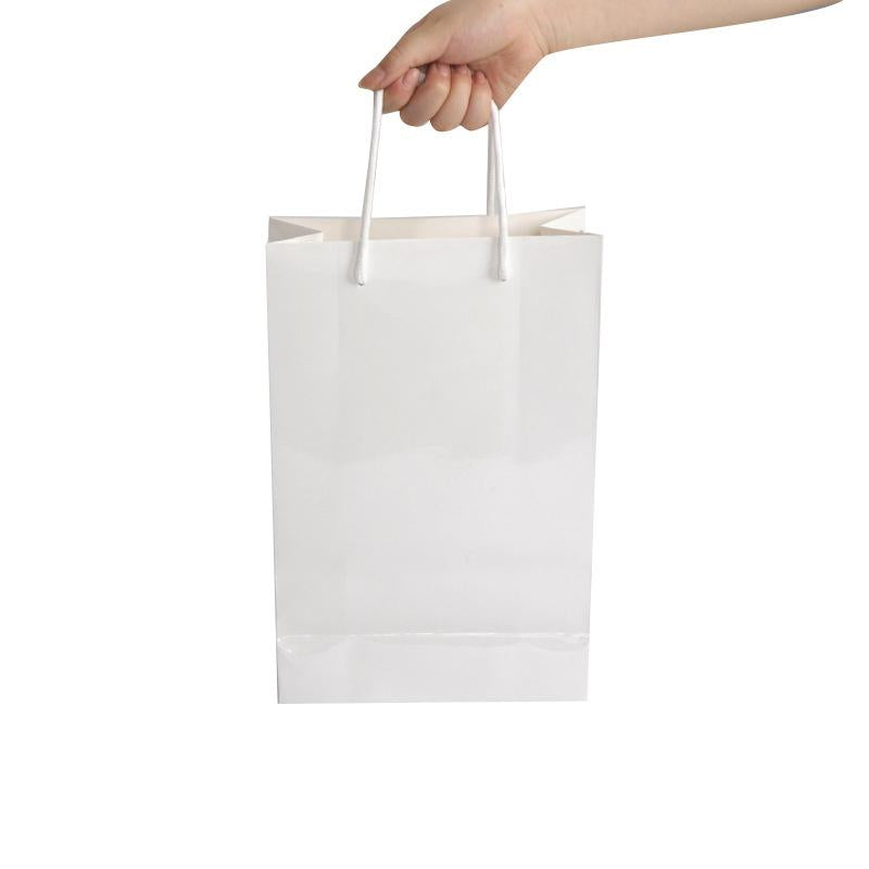 BOLSA GIFT DE CARTON BLANCO CON ASA SUBLIMABLE TAMAÑO A4 A5