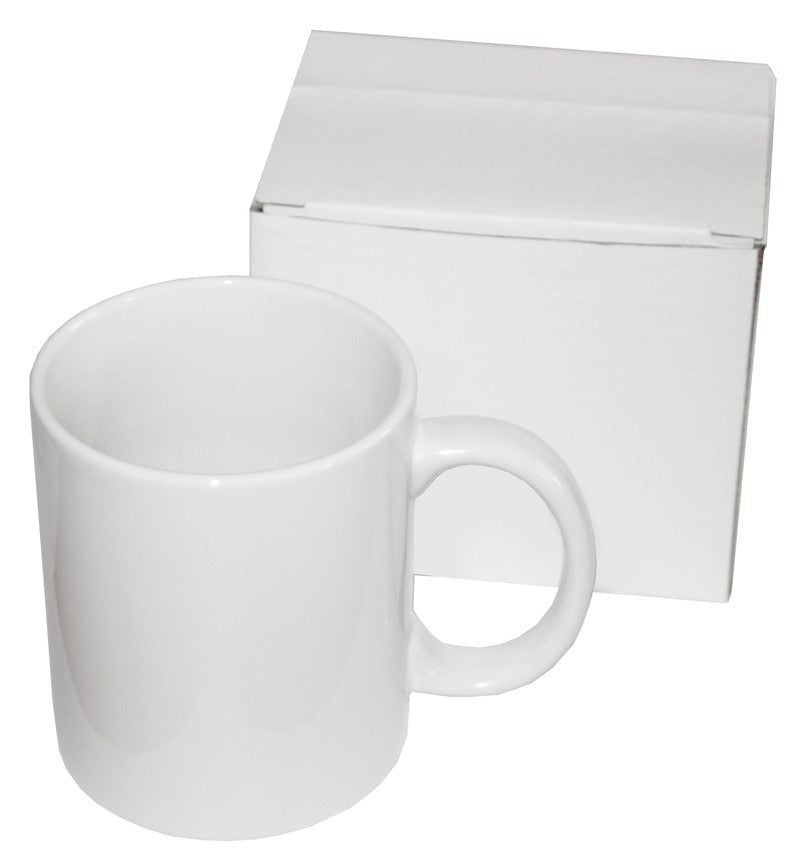 TAZA BLANCA CON CAJA AA 11oz