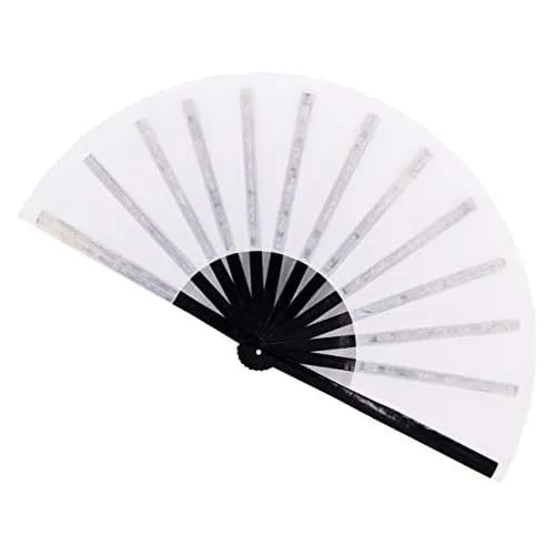 ABANICO NEGRO SUBLIMABLE DE 10"