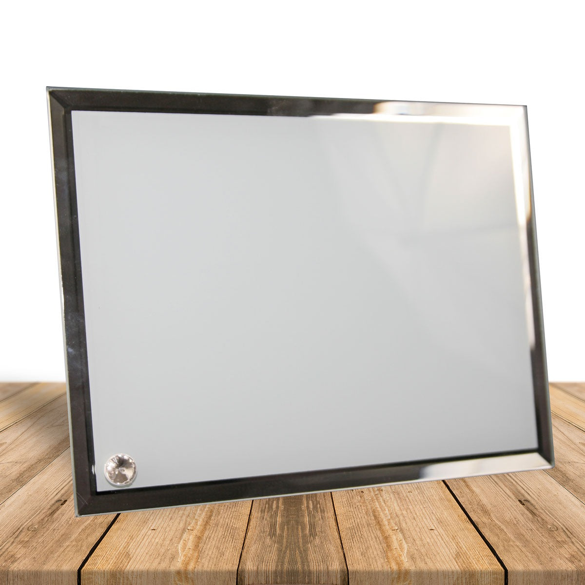 PORTARETRATO "MIRROR GRAND" RECTANGULAR VIDRIO BEVEL 8'' CRISTAL