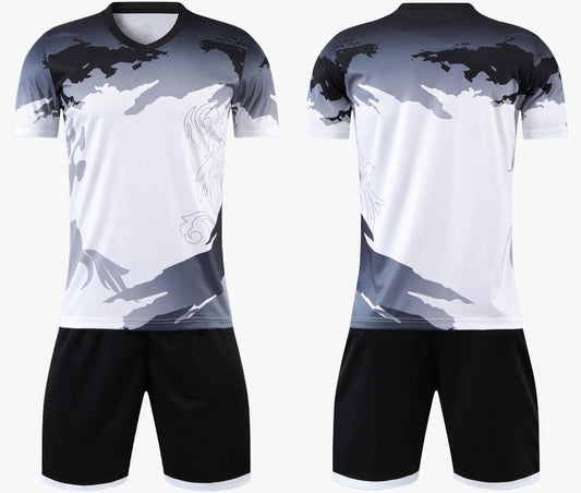 UNIFORME DEPORTIVO BLANCO Y NEGRO SUBLIMABLE UA030