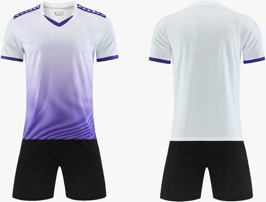 UNIFORME DEPORTIVO MORADO Y BLANCO SUBLIMABLE UA016