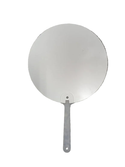 ABANICO TIPO PALETA REDONDO PVC, DOBLE CARA SUBLIMABLE