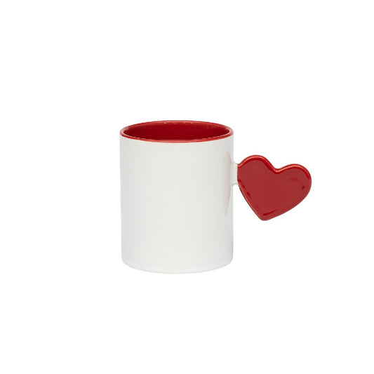 TAZA 11 OZ '' ASA FULL CORAZON ROJO '' SUBLIMABLE