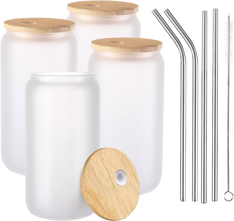Vasos con tapa de Bambú✨ 100% personalizados a su preferencia 🔥 • Vaso de  vidrio glaseado con tapa de Bambú y pitillo! Tapa…
