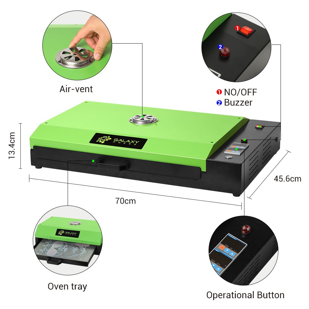 HORNO SECADOR PARA TRANSFER DTF