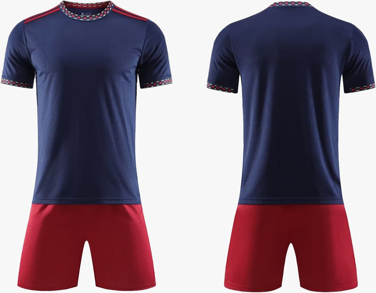 UNIFORME DEPORTIVO AZUL NAVY Y ROJO SUBLIMABLE UA013