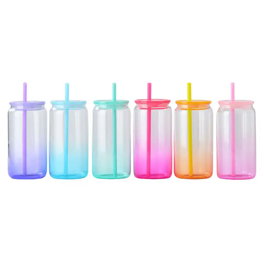 VASO VIDRIO 16 OZ ''FIESTA'' SUBLIMABLE