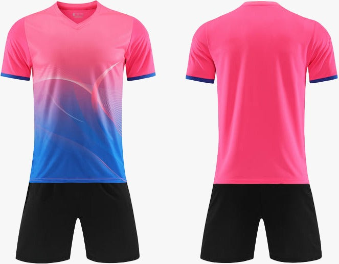 UNIFORME DEPORTIVO AZUL Y ROSA SUBLIMABLE UA017