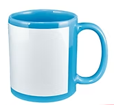 TAZA "COLOR" CON VENTANA 11 OZ SUBLIMABLE