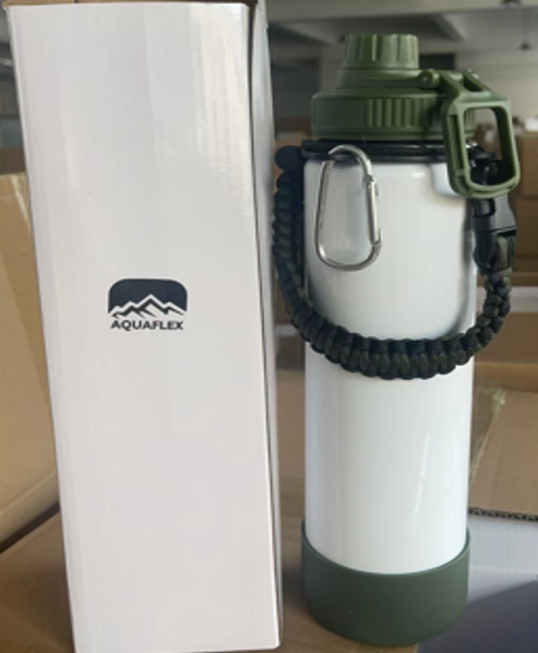 BOTELLA ''18 OZ"  ADVENTURE'  SUBLIMABLE AQUAFLEX ACERO
