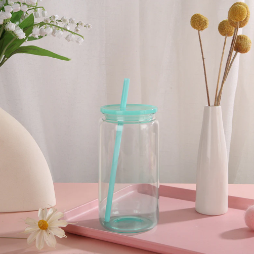 VASO VIDRIO 16 OZ ''FIESTA'' SUBLIMABLE