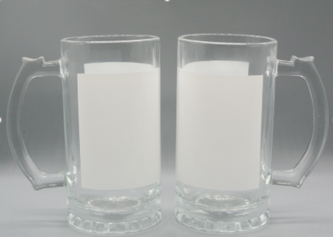 JARRO TRANSPARENTE ''VENTANA''CERVECERO DE 16 OZ DE SUBLIMACION