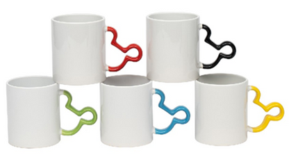 TAZA CERAMICA ASA COLOR ''MICKEY'' SUBLIMABLE 11OZ