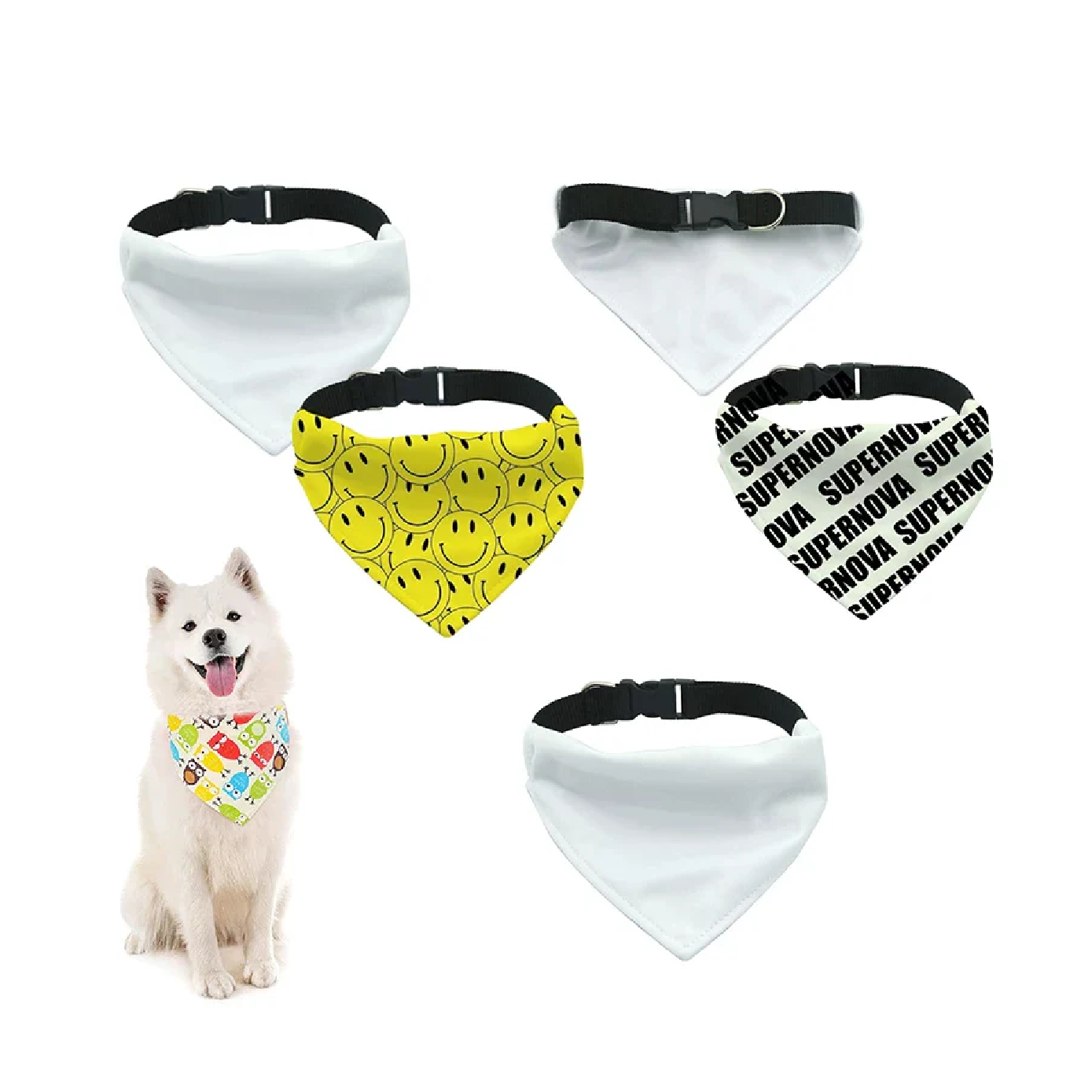 BANDANA O PAÑUELO PARA MASCOTAS (AJUSTABLES)