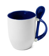 TAZA BASE  REDONDA CON CUCHARA  11oz