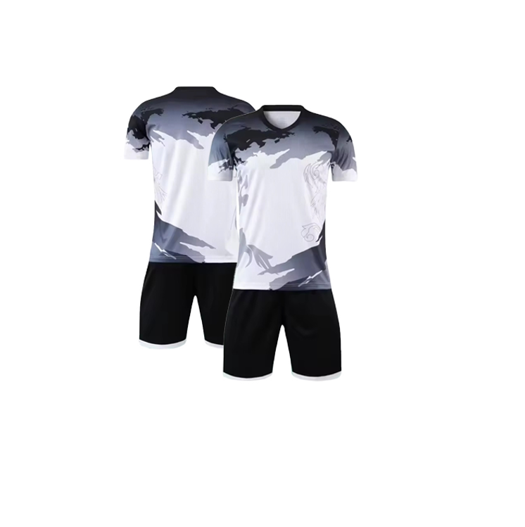 UNIFORME DEPORTIVO NIÑOS  NEGRO-BLANCO SUBLIMABLE UK017